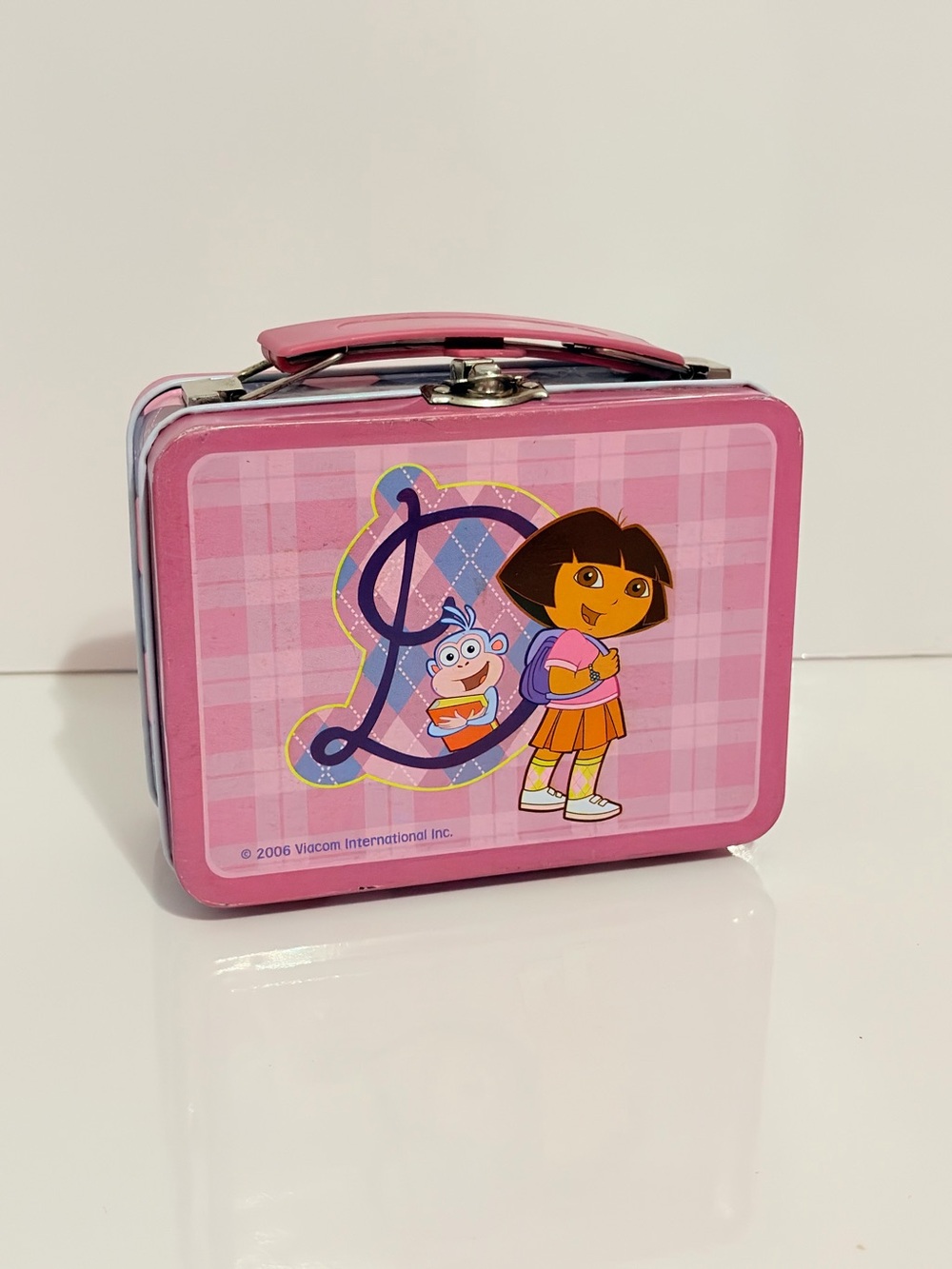 Dora The Explorer Tin Metal Lunch Box Case 2006 Y2K School Supplies